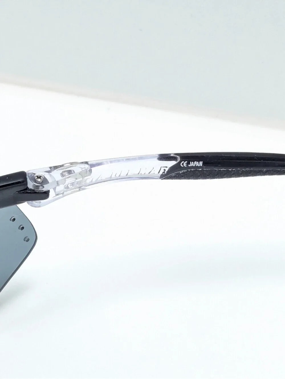 Costa Del Mar Fluid FL-12 Gray Lens Black Semi Rim Wrap Men's Sport Sunglasses